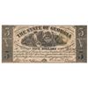 Image 1 : 1864 $5 The Bank of Milledgeville Obsolete Note