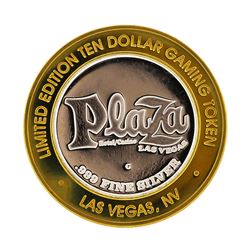 .999 Silver Plaza Hotel & Casino Las Vegas $10 Casino Limited Edition Gaming Tok