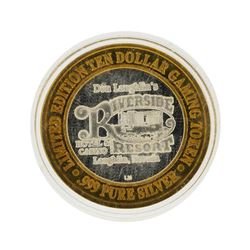 .999 Silver Riverside Resort Hotel & Casino $10 Casino Limited Edition Gaming To