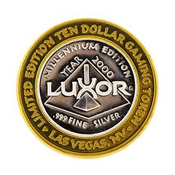 .999 Silver Luxor Las Vegas, Nevada $10 Casino Limited Edition Gaming Token