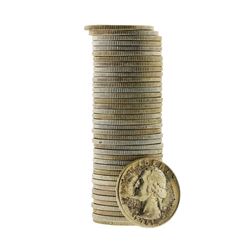 Roll of (40) 1961-D Brilliant Uncirculated Washington Silver Quarters