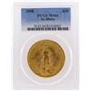 Image 1 : 1908 NM $20 St. Gaudens Double Eagle Gold Coin PCGS Graded MS64