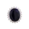 Image 2 : 14KT White Gold 42.51ct Sapphire and Diamond Ring