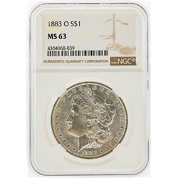 1883-O $1 Morgan Silver Dollar NGC Graded MS63