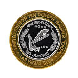 .999 Silver Las Vegas Club Nevada $10 Casino Gaming Token Limited Edition