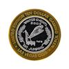 Image 1 : .999 Silver Las Vegas Club Nevada $10 Casino Gaming Token Limited Edition