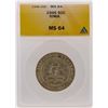 Image 1 : 1946 Half Dollar Iowa Centennial Commemorative Coin ANACS Graded MS64