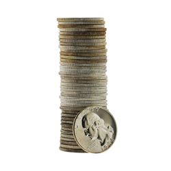 Roll of (40) 1958-P Brilliant Uncirculated Washington Silver Quarters