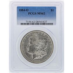 1884-O $1 Morgan Silver Dollar PCGS Graded MS62