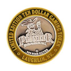 .999 Silver Pioneer Hotel & Gambling Hall $10 Casino Limited Edition Gaming Toke