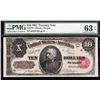 Image 1 : 1891 $10 Treasury Note PMG Choice Uncirculated 63EPQ
