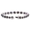 Image 3 : 14KT White Gold 28.68ctw Black and White Diamond Bracelet