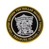 Image 1 : .999 Silver Treasure Island Las Vegas $10 Casino Gaming Token Limited Edition