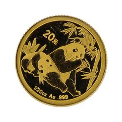 2007 1/20 oz China Panda Gold Coin