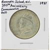 Image 1 : 1937 Roanoke Island North Carolina 350th Anniversary Commemorative Half Dollar C