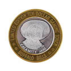 .999 Silver Buffalo Bills Resort & Casino $10 Gaming Token Limited Edition