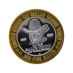 .999 Silver Sam's Town Las Vegas $10 Casino Gaming Token Limited Edition