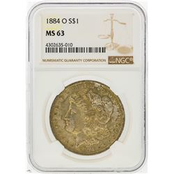1884-O $1 Morgan Silver Dollar NGC Graded MS63