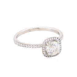 18KT White Gold 1.32ctw Round Diamond Engagement Ring