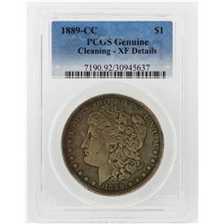 1889-CC $1 Morgan Silver Dollar Coin PCGS Graded XF Details