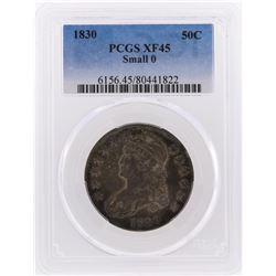 1830 Capped Bust Half Dollar Coin Small 0 PCGS Graded XF45