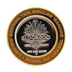 .999 Silver El Dorado Hotel & Casino Reno, Nevada $10 Gaming Token Limited Editi
