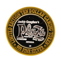 .999 Silver Plaza Hotel & Casino Las Vegas $10 Casino Limited Edition Gaming Tok