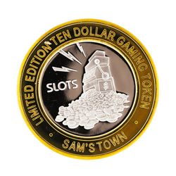 .999 Silver Sam's Town Las Vegas, NV $10 Casino Limited Edition Gaming Token
