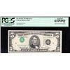 Image 1 : 1974 $5 Federal Reserve Note Type I Inverted Overprint ERROR PCGS 65PPQ
