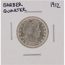 1912 Barber Silver Quarter BU
