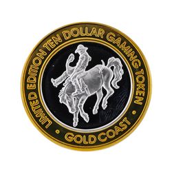 .999 Silver Gold Coast Las Vegas $10 Casino Gaming Token Limited Edition