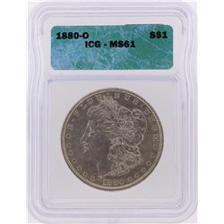 1880-O $1 Morgan Silver Dollar Coin ICG Graded MS61