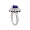 Image 3 : 14KT White Gold 3.85ct Tanzanite and Diamond Ring