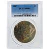 Image 1 : 1887 $1 Morgan Silver Dollar PCGS Graded MS64 w/ Nice Toning