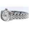Image 4 : Rolex Ladies Stainless Steel Silver Diamond and White Gold Datejust Wristwatch