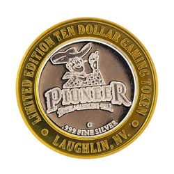 .999 Silver Pioneer Hotel & Gambling Hall $10 Casino Limited Edition Gaming Toke
