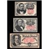 Image 1 : Set of (3) 1874-1875 Fractional Notes