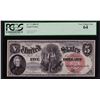 Image 1 : 1880 $5 Legal Tender Woodchopper Note PCGS Very Choice New 64