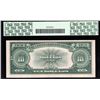 Image 2 : 1923 $10 Legal Tender Red Seal 'Poker Chip' Note PCGS Choice Uncirculated 63PPQ
