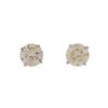 Image 1 : 14KT White Gold 1.43ctw Diamond Stud Earrings