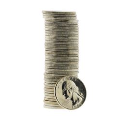 Roll of (40) 1961-P Brilliant Uncirculated Washington Silver Quarters
