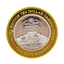 .999 Silver Golden Nugget Las Vegas, NV $10 Casino Limited Edition Gaming Token