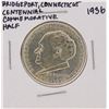 Image 1 : 1936 Bridgeport Connecticut Centennial Commemorative Half Dollar Coin