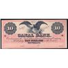 Image 1 : 1800s $10 Canal Bank New Orleans Obsolete Bank Note
