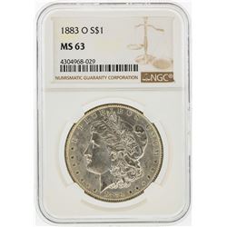 1883-O $1 Morgan Silver Dollar NGC Graded MS63