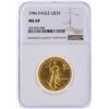 Image 1 : 1986 $25 American Gold Eagle Coin NGC Graded MS69