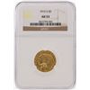 Image 1 : 1915-S $5 Indian Head Half Eagle Gold Coin NGC Graded AU53