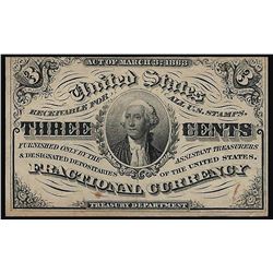 March 3, 1863 3 Cent 3rd Issue Fractional Note