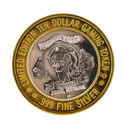 .999 Silver Whiskey Petes Casino Jean, NV $10 Casino Limited Edition Gaming Toke