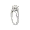 Image 3 : 14KT White Gold 0.85ctw Cushion Cut Diamond Engagement Ring